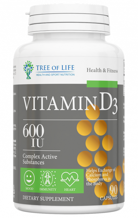 Life Vitamin D3 600ME 90 порций