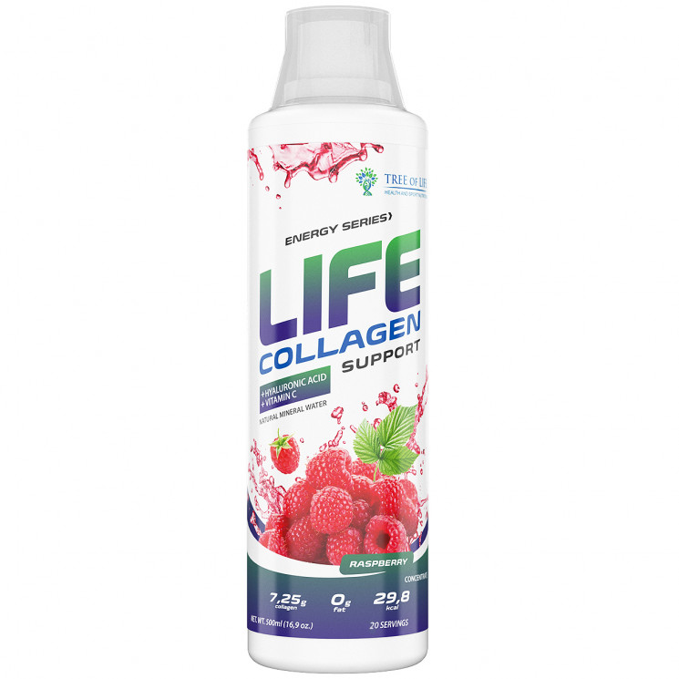 Life Collagen Hyaluronic Acid+Vinamin C 500ml Raspberry